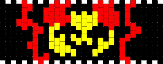 lemon demon cuff - black,yellow,red,lemon demon