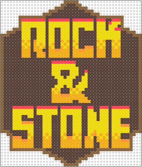 Deep Rock & Stone - rock and stone,deep rock galactic,video game,text,sign,gaming,brown,yellow