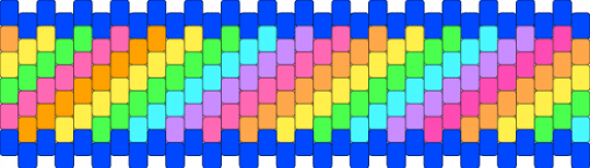 Diagonal rainbow - blue,pink