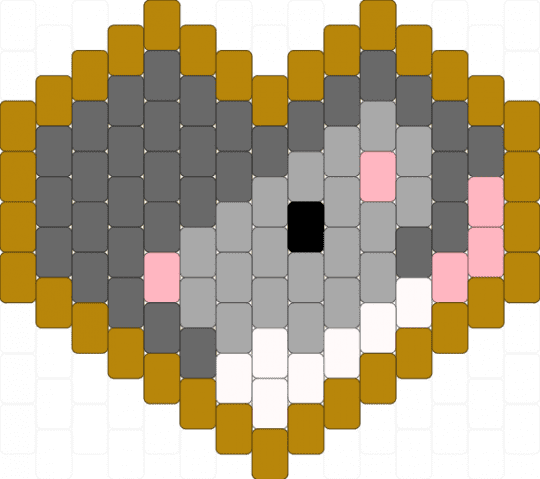 Rat locket pt 1 (inside locket) - gold,gray