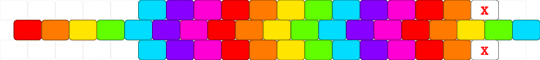 bright rainbow worm 🪱🌈 - orange,purple,colorful
