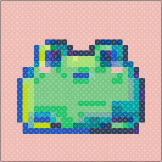 Fwoggie coaster 🐸☕️ - beige, teal