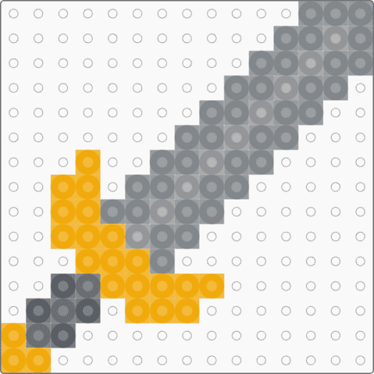 Linked sword - gray,orange