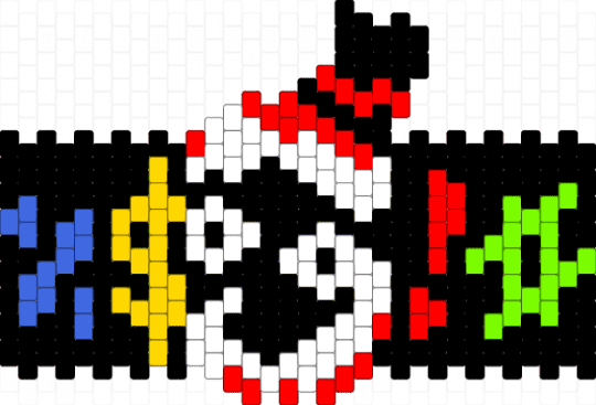 Caine's Censor Bar TADC - black,red,tadc,caine,caine tadc,the amazing digital circus,cuff,colorful