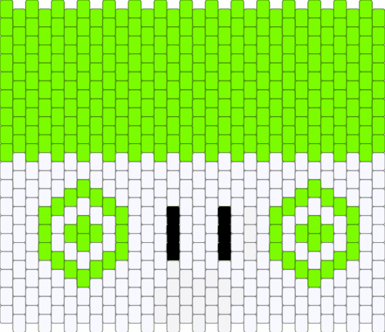 kandi marker from bfdi - white,green