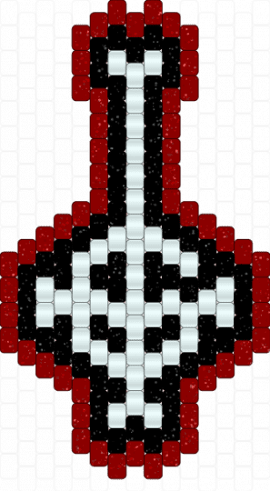 silly red grucifix! (ruucifix) - white,red