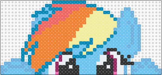 rainbow dash peekaboo pose - light blue,orange,rainbow dash,dashie,mlp,my little pony,pony
