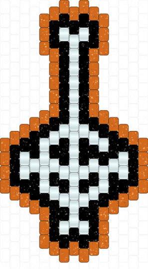 orange grucifix! - white,orange