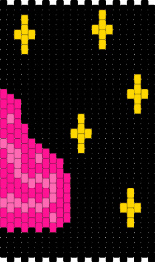 Project Hail Mary Side (1/2) - black,pink,project hail mary,bag,purse,space
