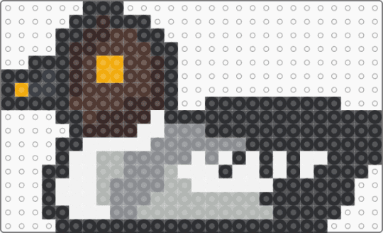 Common Goldeneye (Female) - black,brown,beige,gray,bird,duck