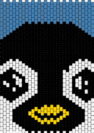 Penquin facew - penguin,cute,bird,animal,wildlife,aquatic,face,black,white,yellow