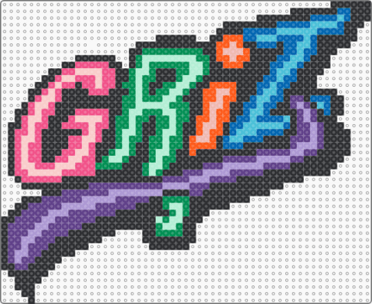 GRiZ logo neon - griz,dj,logo,music,edm,neon,black,green,purple,colorful