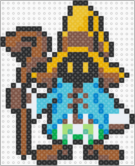 Vivi FFIX - vivi,mage,final fantasy,character,video game,gaming,black,tan,light blue