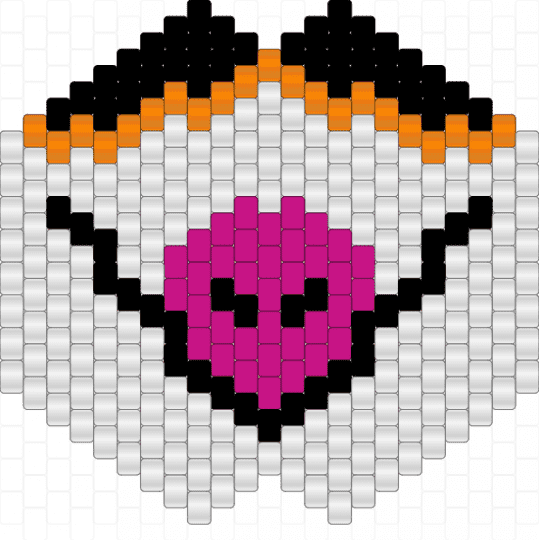Fezandipiti mask (Pokemon) - white,orange,pink,pokemon,gaming,bird,mask,avian