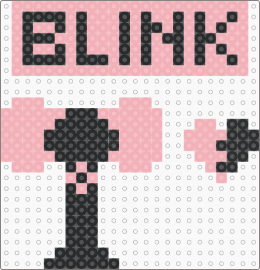 “BLINK” Keychains - black,beige
