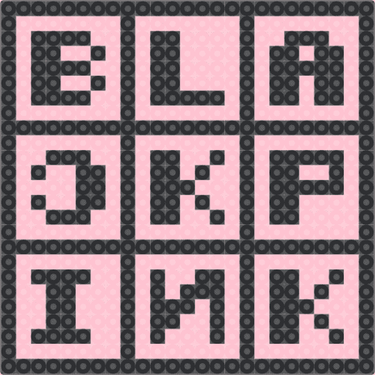 BLACKPINK Square - black,pink