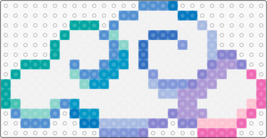 Sunset Cloud - white,light blue,pink