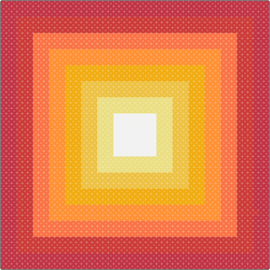 My First Fuse Bead Pattern - red,orange