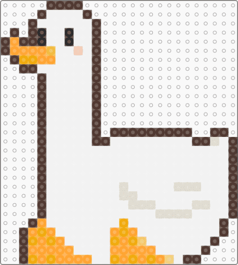 duck - white,brown,orange,duck,sitting,cute,easy,animal