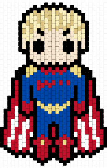 Homelander [The Boys] - blue, character, charm, homelander, red, series, the boys