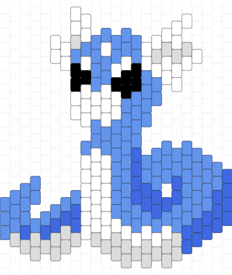 dratini - light blue,cotdmonsters,pokemon,dratini