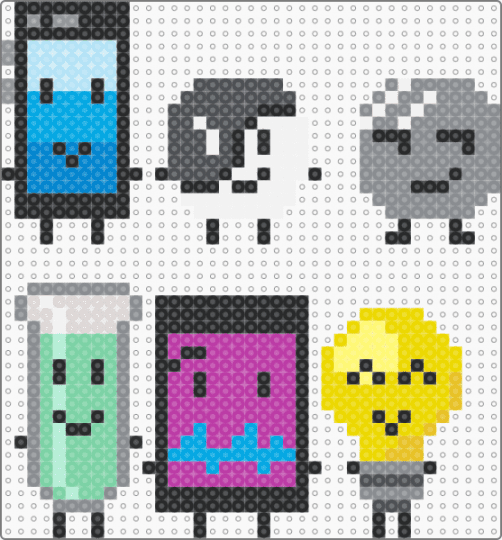 no - gray,light blue,yellow,pink