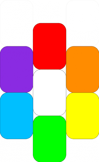 dandys world flower - orange,green,purple,colorful