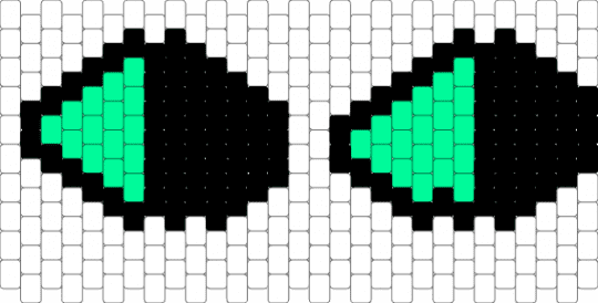 pursuer's eyes peyote/multi stitch :D - white,pursuer,die of death,dod,dieofdeath,eyes,character,forsaken,peyote