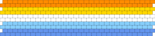 aroace peyote stitch :D - light blue,aroace,pride,peyote,striped,stripes