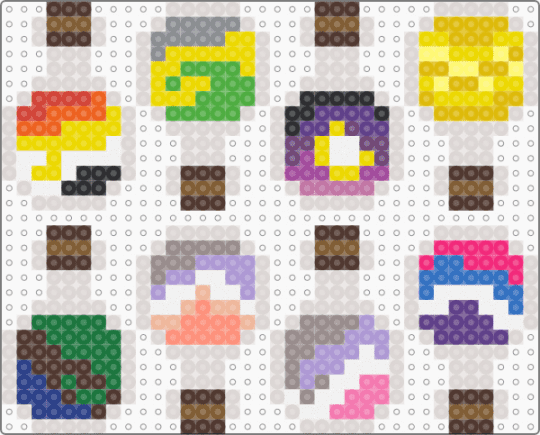 Pride potions 8 - ace spectrum, beige, brown, minecraft, multisexual, nonbinary, pink, potion, pride, yellow