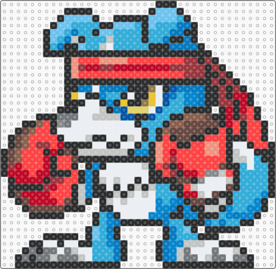 Digimon - Gaomon - gaomon,character,anime,video game,monster,creature,gaming,light blue,blue,beige,red,digimon,digital monsters