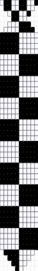 Checkered tie :3 - white,black