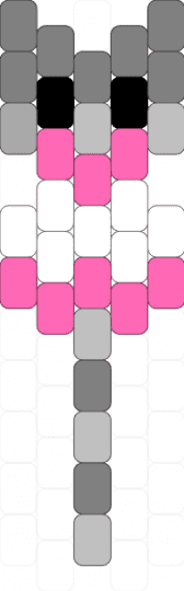 demigirl kitty charm! (read description!!) - gray,pink,pride,cat,lgbtqia,request,flag,demigirl