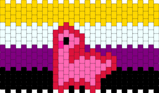 enby dino cuff !!! - yellow,pink,pride,dino,enby