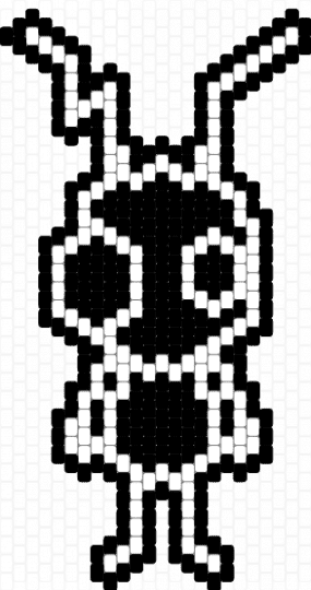 cricket charm! - black,white,cricket,music,charm