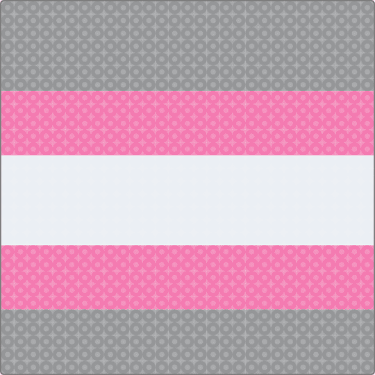 Demi girl panel - gray,pink