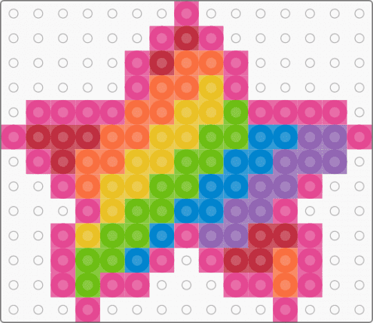 rainbow star XD - pink
