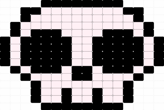 skull - black, cool, halloween, spooky, white