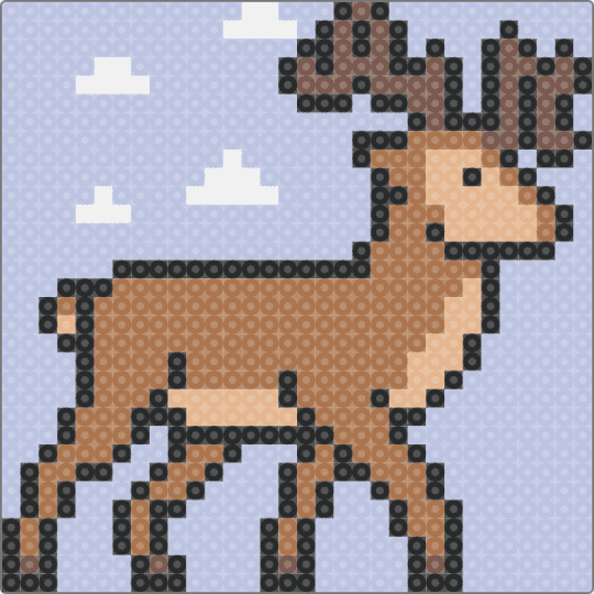 Cute deer - pink,cute,animal,colorful,adorable,fun