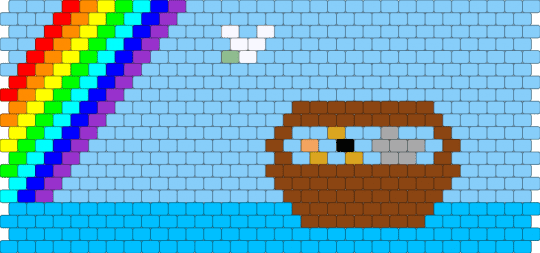 Noah's Ark - light blue,red,noahs ark,bible,christian,rainbow,peace,panel,god