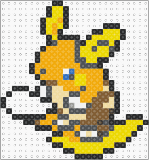 Alolan Raichu - gray,orange,yellow