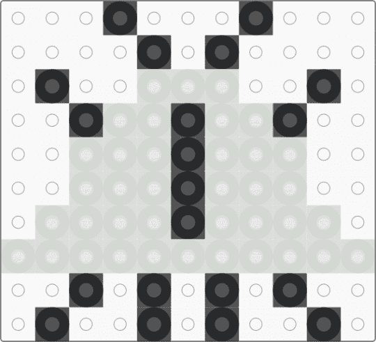 Bill eye (14x14) - white,black