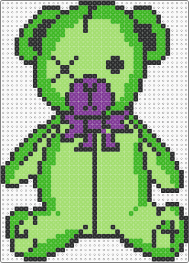 Level up teddy - dj,teddy bear,music,edm,animal,green,level up,teddy,bear