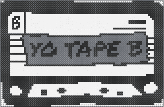 Yo Tape B - tape b,cassette,dj,edm,music,white,gray