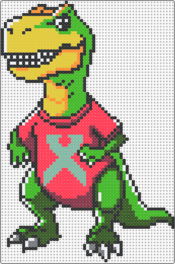 Excision - music,festival,dinosaur,animal,green,yellow,gold,red,dino,lost lands,excision