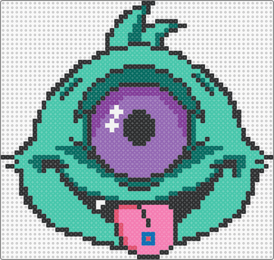 Cyclops head - pink,teal,subtronics,cyclops