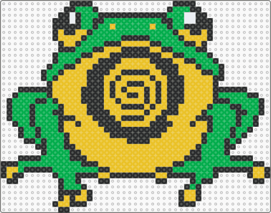 Frog - frog,hypnotic,amphibian,spiral,animal,yellow,green