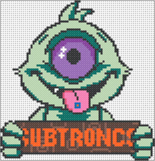 SubCyclops - brown, cyclops, cyclops army, pink, subcyclops, subtronics, teal