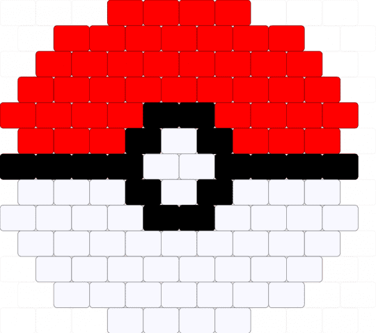 REMIX- pokeball with no shading - peyote, pokeball, pokemon, red, white