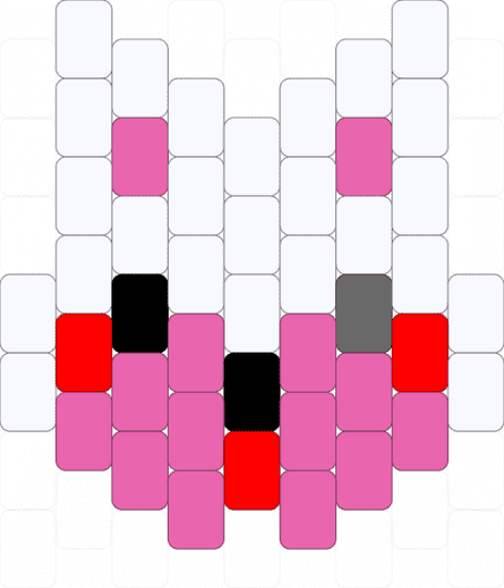 mangle charm - white,pink,fnaf,mangle,foxy